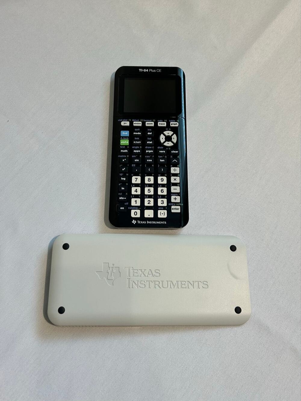 Texas Instruments TI-84 Plus CE Graphing Calculator with Cover and Charging Cord
